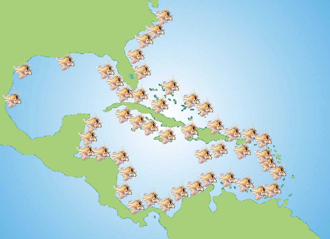 Roatan Lionfish Map
